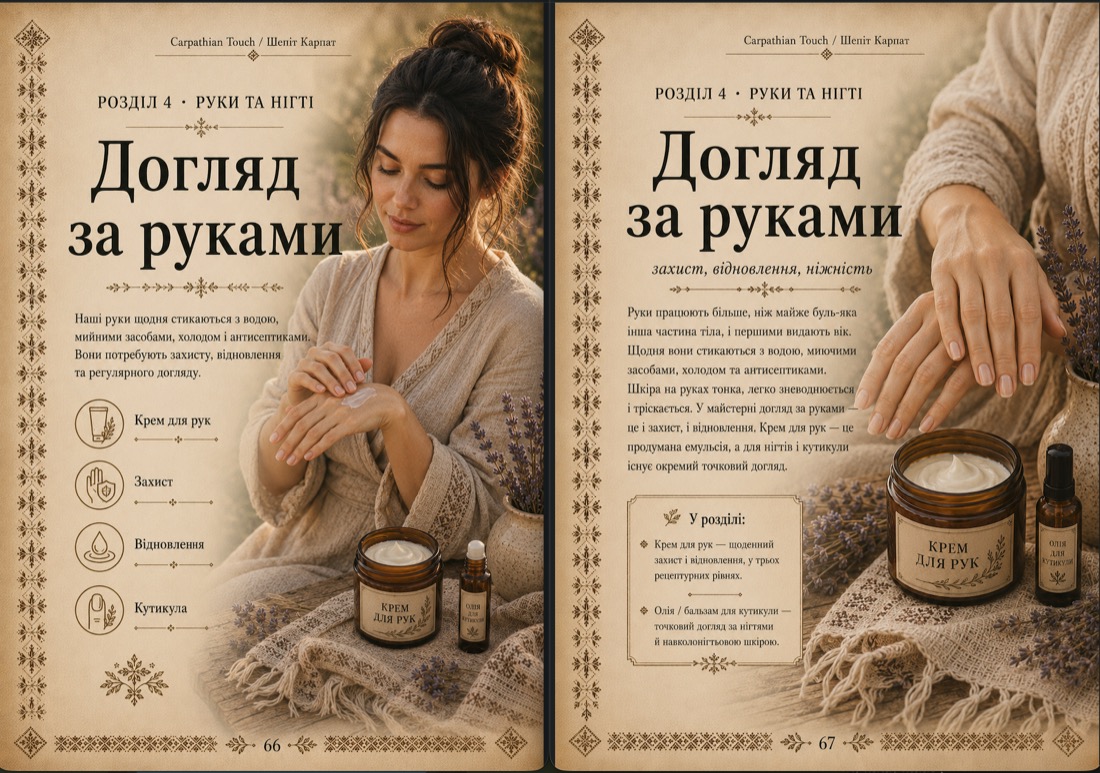 Розворот розділу «Руки та нігті»