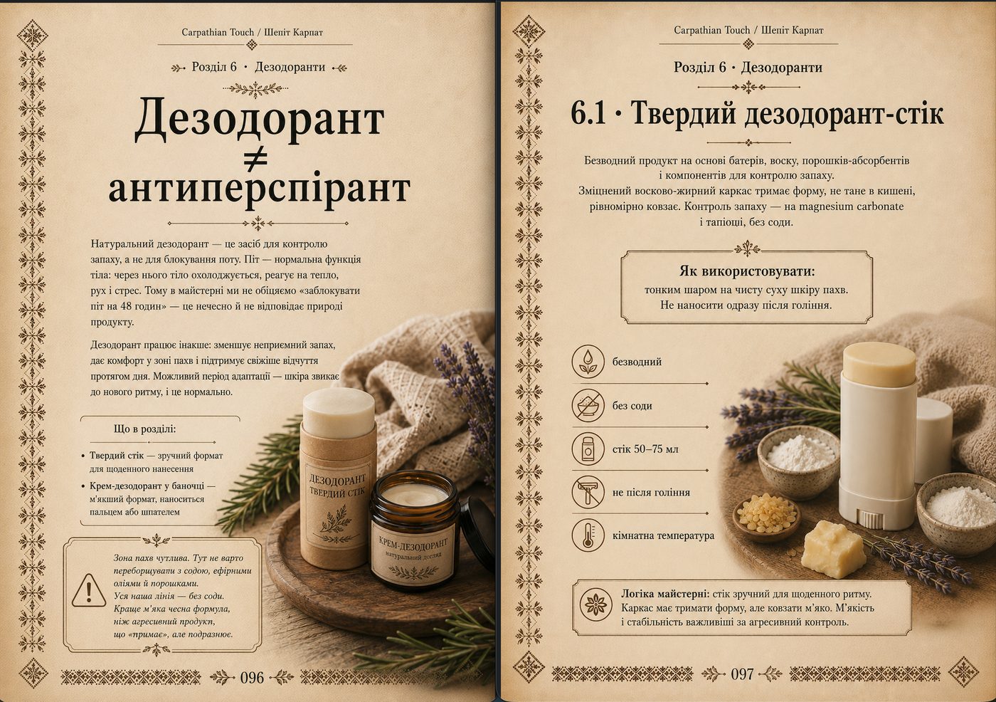 Розворот розділу «Дезодоранти»